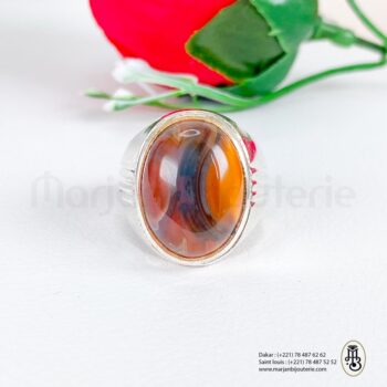 Bague aqiqa en argent