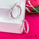 Boule d'oreille créole  en argent