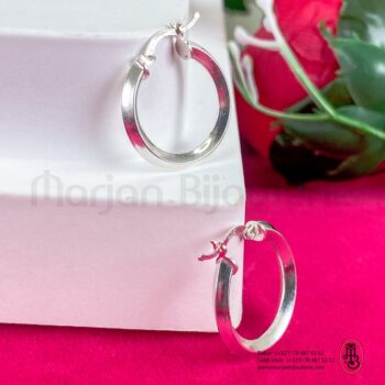 Boucle d'oreille créole en argent
