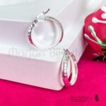 Boucle d'oreille creole en argent