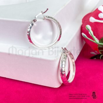 Boucle d'oreille creole en argent