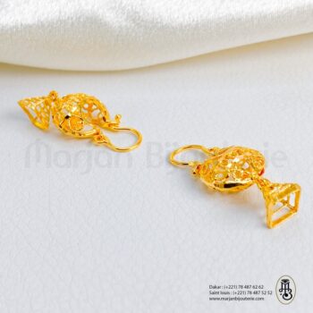 Boucle d'oreille langal en Or 21k