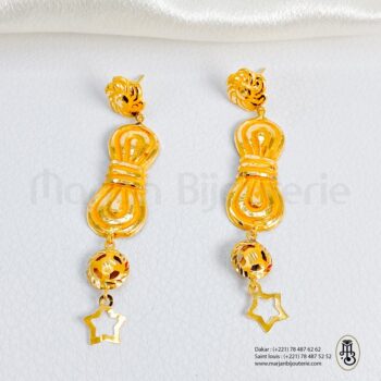 Boucle d'oreille langal en Or 18k