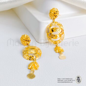 Boucle d'oreille langal en Or 18k
