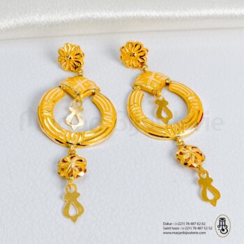 Boucle d'oreille langal en Or 18k