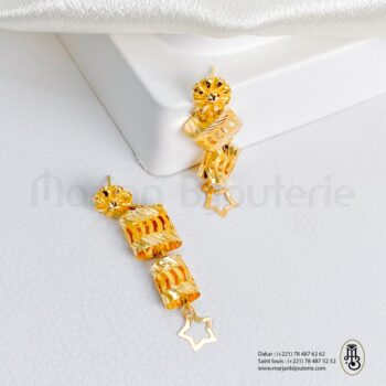 Boucle d'oreille langal en Or 18k