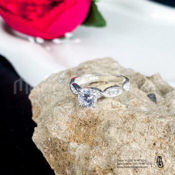 Bague alliance en argent pour femme
