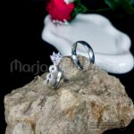 Duo Bague alliance en argent