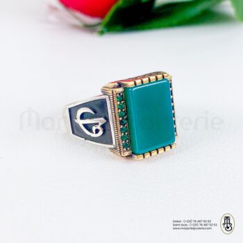 Bague aqiqa en argent