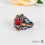 Bague aqiqa en argent