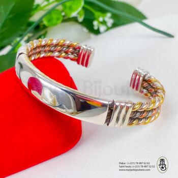 Bracelet Ndiakhass argent personnalise adulte