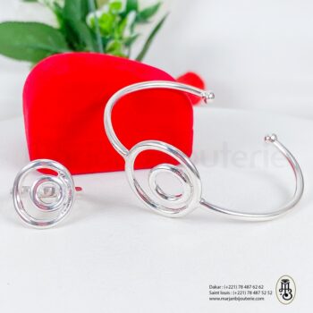 Ensemble Bracelet / bague en argent