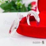 Duo bague alliance en argent