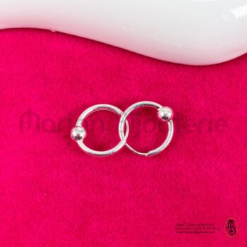 Boucle d'oreille en argent pour enfant