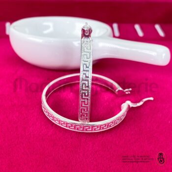 Boucle d'oreille créole en argent