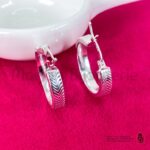 Boucle d'oreille créole  en argent