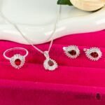 Ensemble chaine boucle d'oreille en argent