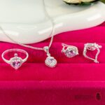 Ensemble Chaine boucle d'oreille  en argent