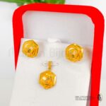 Ensemble Pendendif boucle d'oreille en Or 18k