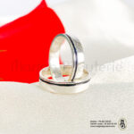 Alliance couple en argent