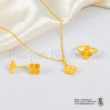 Ensemble Van Cleef en argent Rhodie