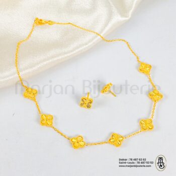 Ensemble Van Cleef  en argent Rhodie