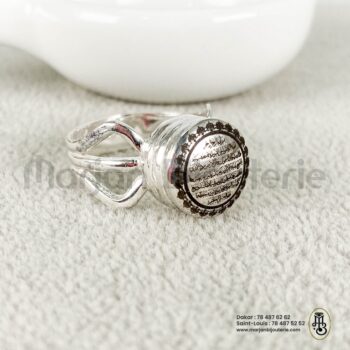 Bague aqiqah en argent personnalise