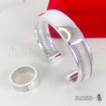 Ensemble bracelet / bague en argent femme