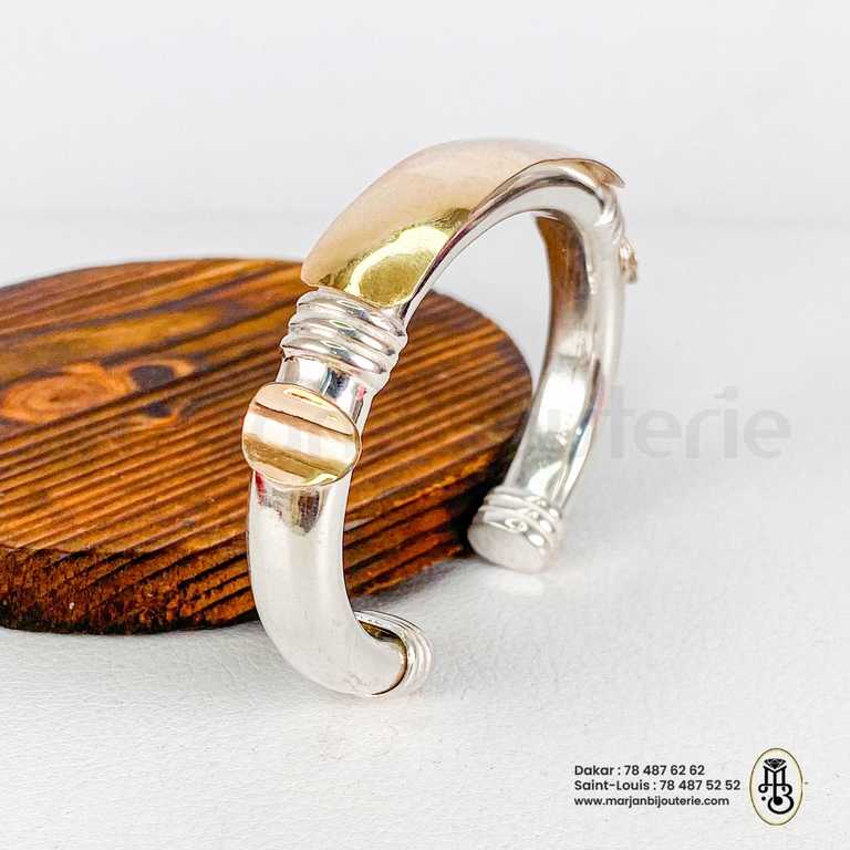 Bracelet bague or argent7