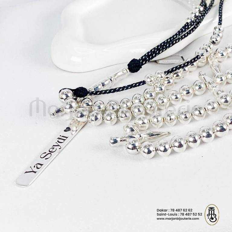 Chapelet argent 7