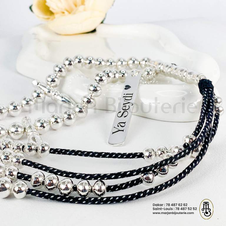 Chapelet argent 7