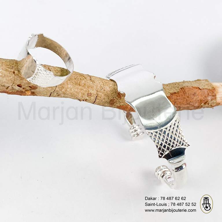 Bracelet et Bague en Argent adulte