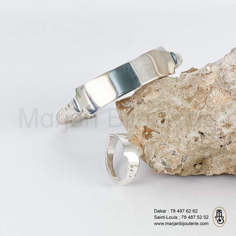 Bracelet et Bague en Argent adulte