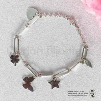 Fétiche argent femme avec motifs
