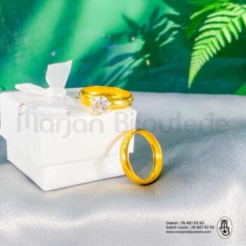 Duos bagues alliances pour couples en or 18k