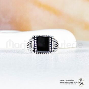 Bague Aqiqa en Argent 🖤✨