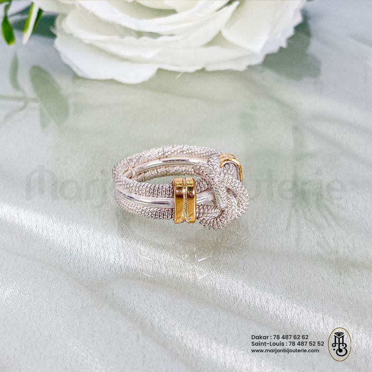 Bracelet bague argent orIMG_5233