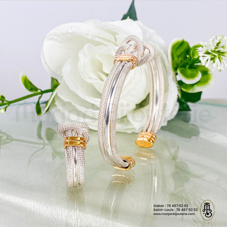 Bracelet bague argent orIMG_5236