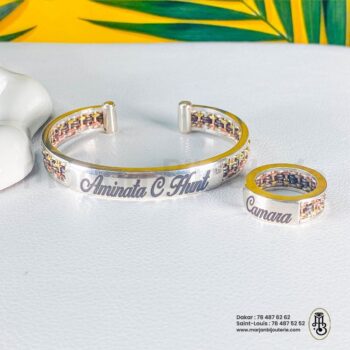 Duo Bracelet & Bague Ndiakhass_Personnalisée