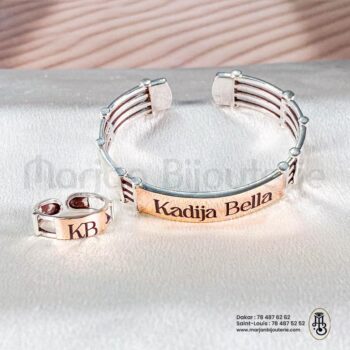 Bracelet et Bague Or & Argent-Le Duo Précieux✨