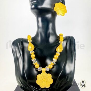 Parure Royale en Argent Doré_Fleur de Filigrane