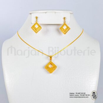 Ensemble Collier et Boucles d'Oreilles en Or 18k✨