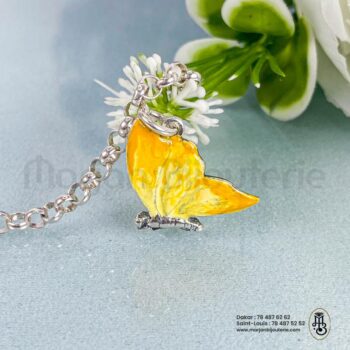 Gourmette Papillon Argent