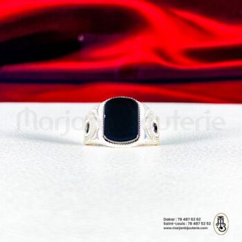 Bague Aqiqa en Argent🖤✨
