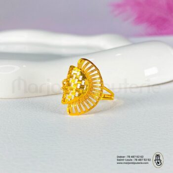 Bague Filigrane Éventail Or 18K✨💛