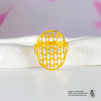 Bague Ovale en Or Filigranée✨💛
