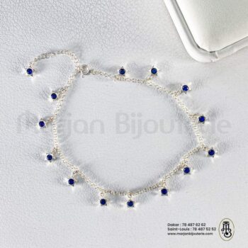 Chaîne de Cheville Fétiche_Étoiles Protectrices en Argent