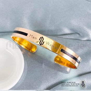 Bracelet Rigide Mixte Or & Bronze_Man / Woman✨💛