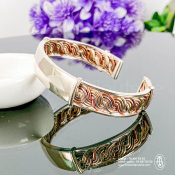 Bracelet Ndiakhass_Tressage Artisanal Tri-Matière✨💛
