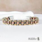 Bracelet Ndiakhass Tissé : L’Équilibre des Trois Métaux